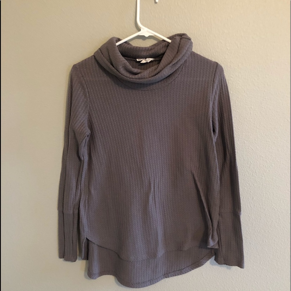 OLIVE + OAK purple turtle neck sweater